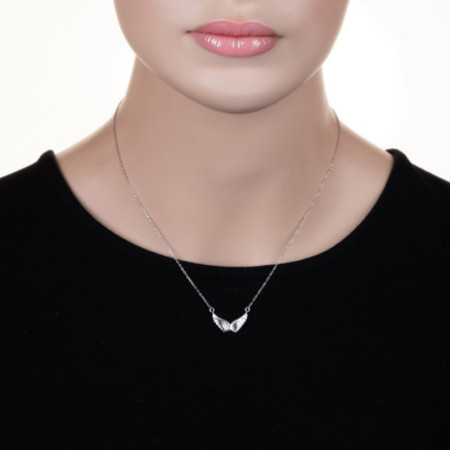 Strieborný náhrdelník - anjelské krídlo, dĺžka 43 až 46 cm | Argento.sk