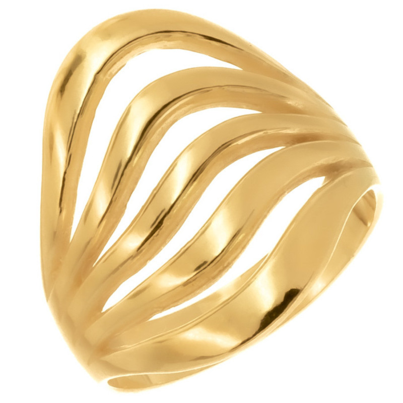 Pozlátený strieborný prsteň | Argento.sk