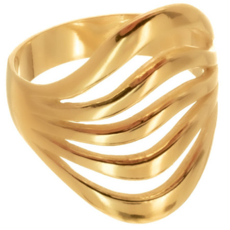 Pozlátený strieborný prsteň | Argento.sk