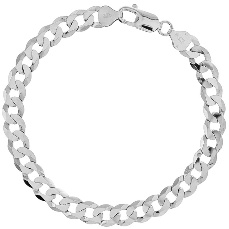 Strieborný náramok - vzor Pancierka, šírka 7,8 mm | Argento.sk