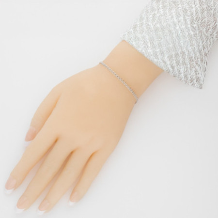 Strieborný náramok - vzor Love, šírka 2,5 mm | Argento.sk