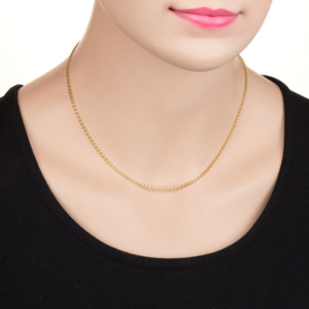 Pozlátená strieborná retiazka - vzor Love, šírka 2,5 mm | Argento.sk