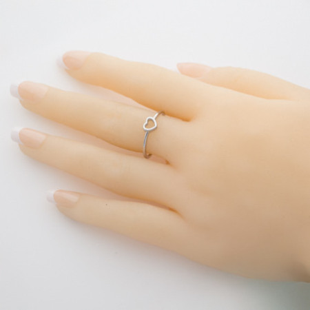 Strieborný prsteň - srdiečko | Argento.sk