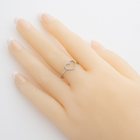 Strieborný prsteň - srdiečko | Argento.sk