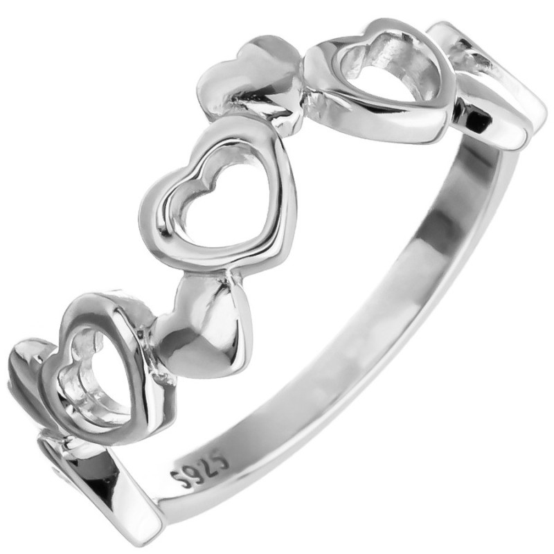 Strieborný prsteň - srdiečko | Argento.sk