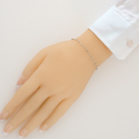 Pozlátený strieborný náramok ruženec - 1 desiatok, krížik, Zázračná medaila, dĺžka 17 až 20 cm | Argento.sk