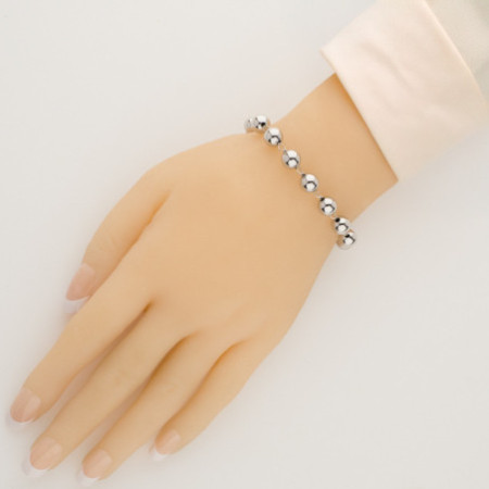 Strieborný náramok ruženec - 1 desiatok, krížik s Ježišom, Zázračná medaila, dĺžka 18 až 24 cm | Argento.sk