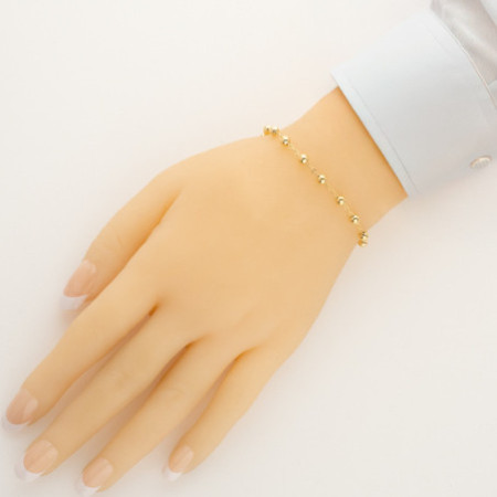 Pozlátený strieborný náramok ruženec - 1 desiatok, krížik, Zázračná medaila | Argento.sk