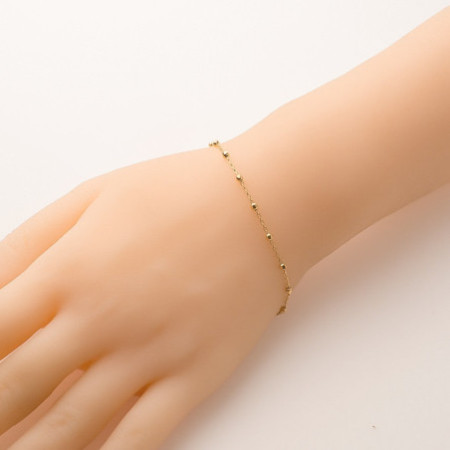 Pozlátený strieborný náramok ruženec - 1 desiatok, krížik, Zázračná medaila, dĺžka 17 až 20 cm | Argento.sk