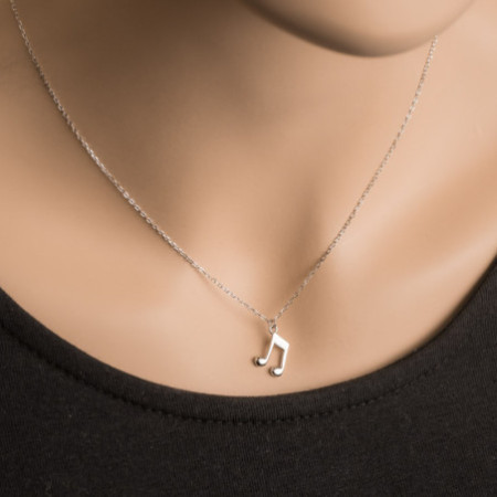 Strieborný náhrdelník - nota, dĺžka 43 až 46 cm | Argento.sk