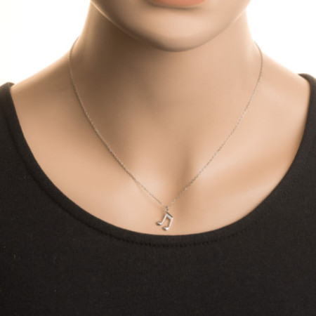 Strieborný náhrdelník - nota, dĺžka 43 až 46 cm | Argento.sk