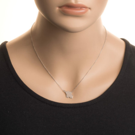 Strieborný náhrdelník - slon, dĺžka 43 až 46 cm | Argento.sk