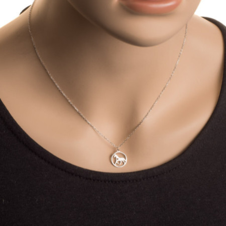 Strieborný náhrdelník - kôň, dĺžka 43 až 46 cm | Argento.sk