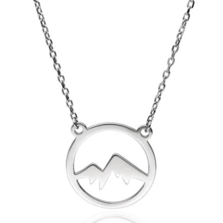 Strieborný náhrdelník - hory, dĺžka 43 až 46 cm | Argento.sk