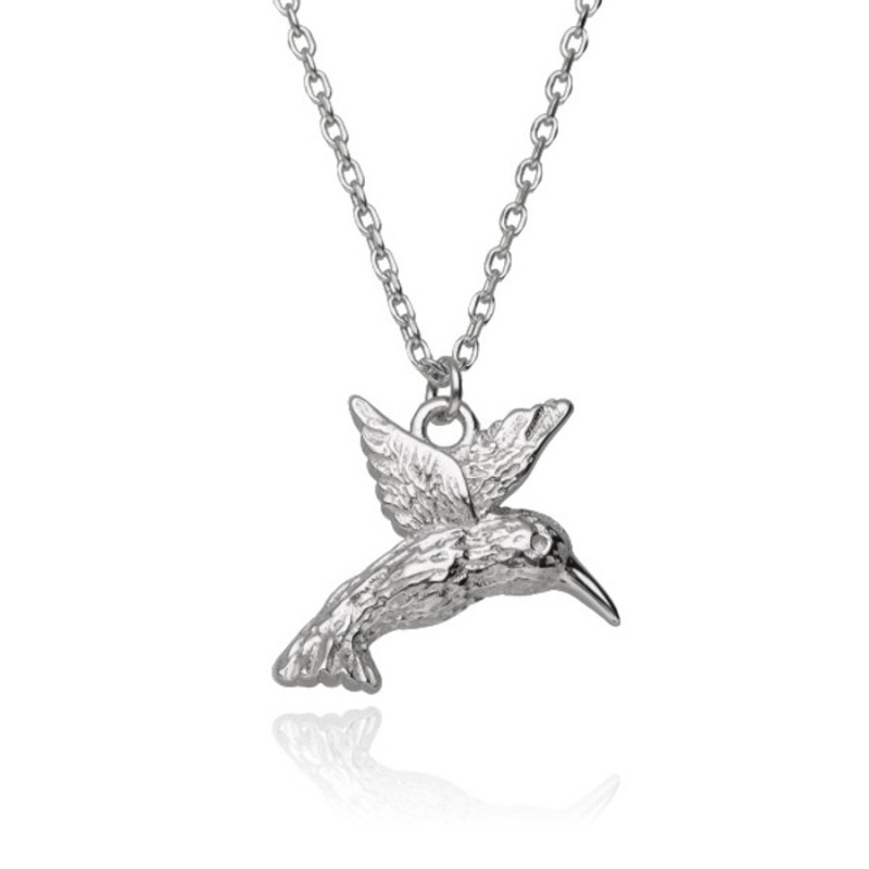 Strieborný náhrdelník - kolibrík, dĺžka 43 až 46 cm | Argento.sk