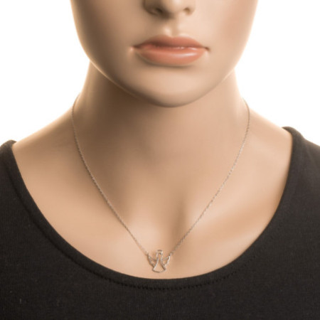 Strieborný náhrdelník - anjel, dĺžka 43 až 46 cm | Argento.sk