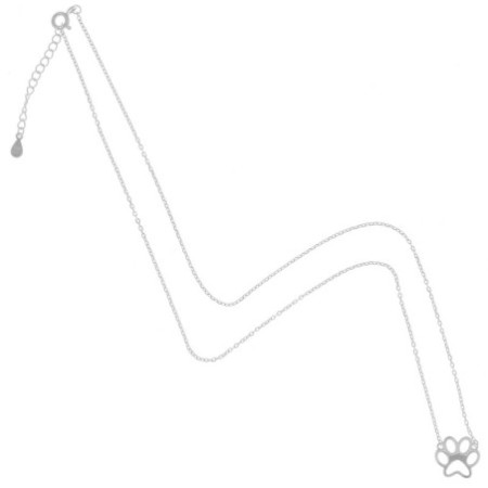 Strieborný náhrdelník - labka, dĺžka 43 až 46 cm | Argento.sk