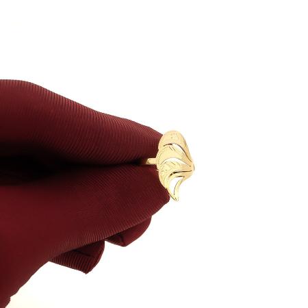 Pozlátený strieborný prsteň - s ručným gravírom | Argento.sk