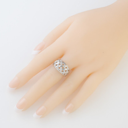 Strieborný prsteň - číre okrúhle zirkóny | Argento.sk