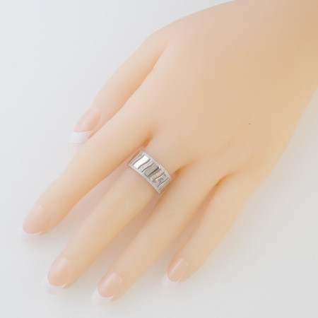 Strieborný prsteň - číre okrúhle zirkóny | Argento.sk