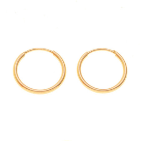 Zlaté náušnice krúžky - 10 mm priemer | Argento.sk