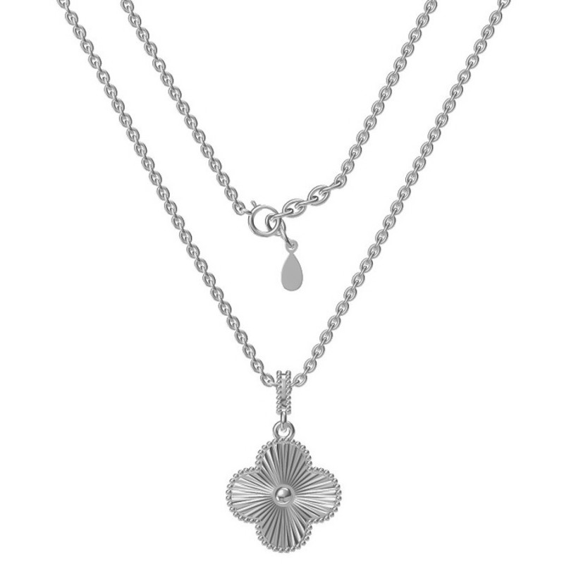 Strieborný náhrdelník - štvorlístok, dĺžka 43 až 46 cm | Argento.sk
