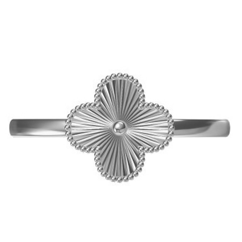 Strieborný prsteň - štvorlístok | Argento.sk