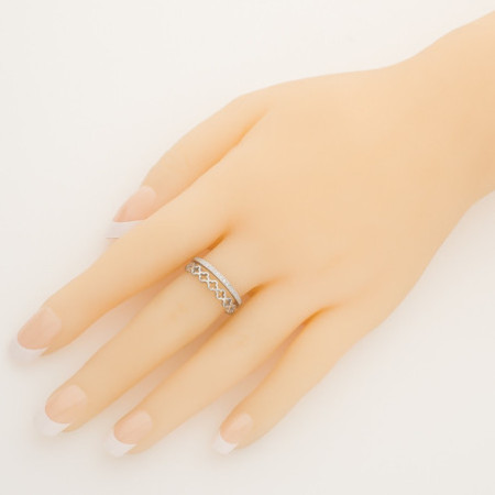 Strieborný prsteň - štvorlístok, číre zirkóny v tvare štvorca | Argento.sk