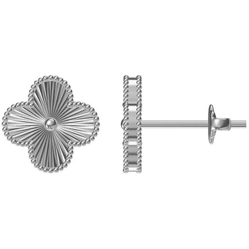 Strieborné náušnice - štvorlístok | Argento.sk