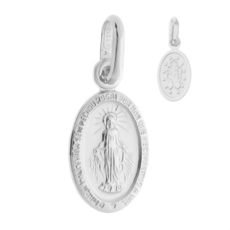 Prívesok z bieleho zlata Zázračná medaila | Argento.sk