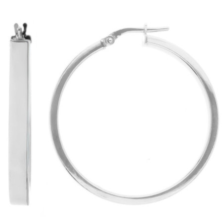 Strieborné náušnice kruhy - 34 mm priemer | Argento.sk