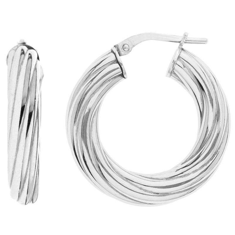 Strieborné náušnice kruhy - 24 mm priemer | Argento.sk