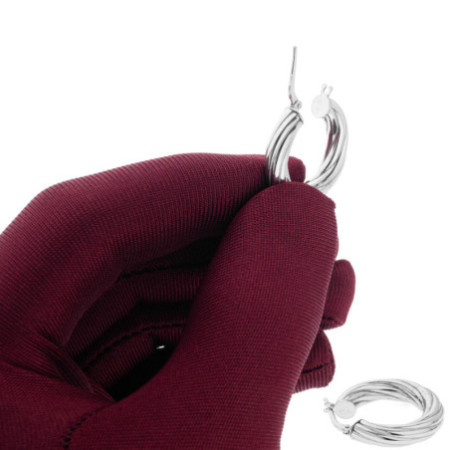 Strieborné náušnice kruhy - 24 mm priemer | Argento.sk