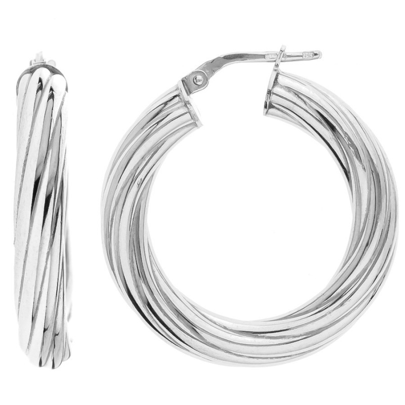 Strieborné náušnice kruhy - 29 mm priemer | Argento.sk