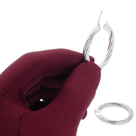 Strieborné náušnice kruhy - 39 mm priemer | Argento.sk