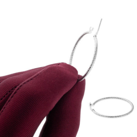 Strieborné náušnice kruhy - 35 mm priemer | Argento.sk