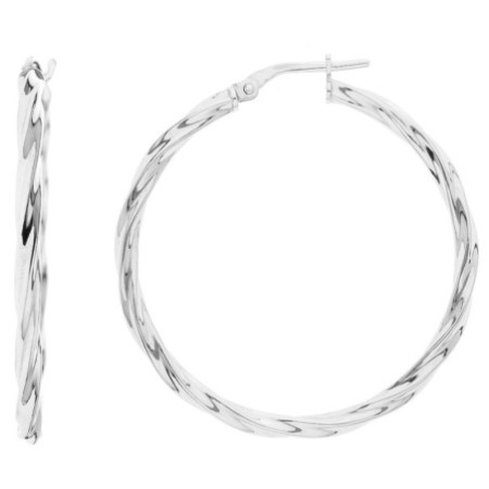 Strieborné náušnice kruhy - 35 mm priemer | Argento.sk