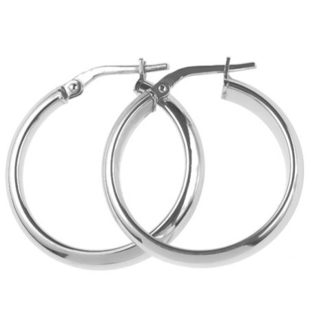 Strieborné náušnice kruhy - 24 mm priemer | Argento.sk