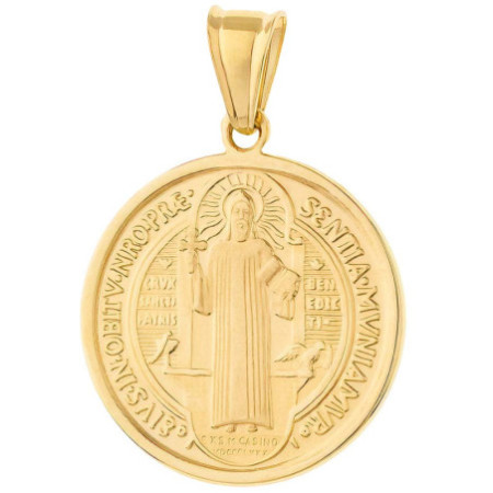 Zlatý prívesok - medaila sv. Benedikta | Argento.sk