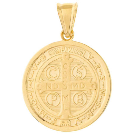 Zlatý prívesok - medaila sv. Benedikta | Argento.sk