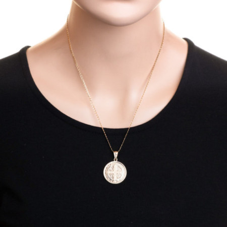 Zlatý prívesok - medaila sv. Benedikta | Argento.sk