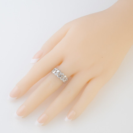 Strieborný prsteň - číre okrúhle zirkóny | Argento.sk