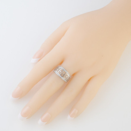 Strieborný prsteň - číre okrúhle zirkóny | Argento.sk