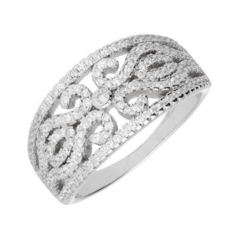 Strieborný prsteň - číre okrúhle zirkóny | Argento.sk