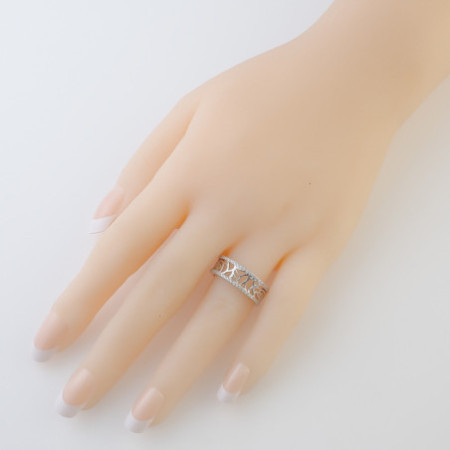 Strieborný prsteň - číre okrúhle zirkóny | Argento.sk