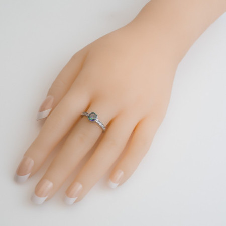 Strieborný prsteň - okrúhly zirkón Vitrail Light, číre okrúhle zirkóny | Argento.sk