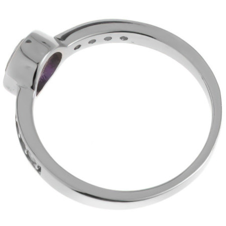 Strieborný prsteň - okrúhly zirkón Vitrail Light, číre okrúhle zirkóny | Argento.sk