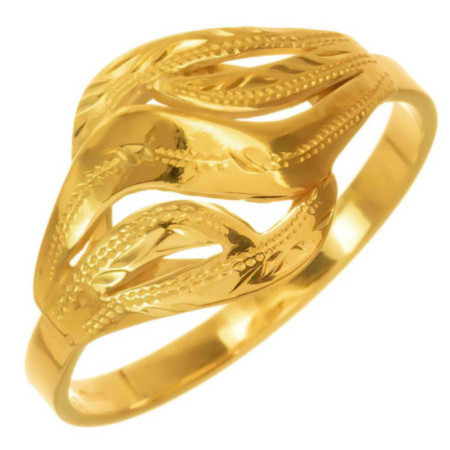 Pozlátený strieborný prsteň - s ručným gravírom | Argento.sk