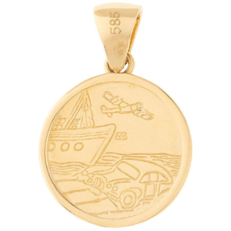 Zlatý prívesok - sv. Krištof | Argento.sk