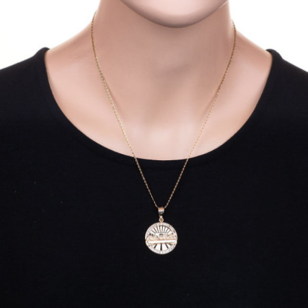 Zlatý prívesok - Posledná večera, číre okrúhle zirkóny | Argento.sk